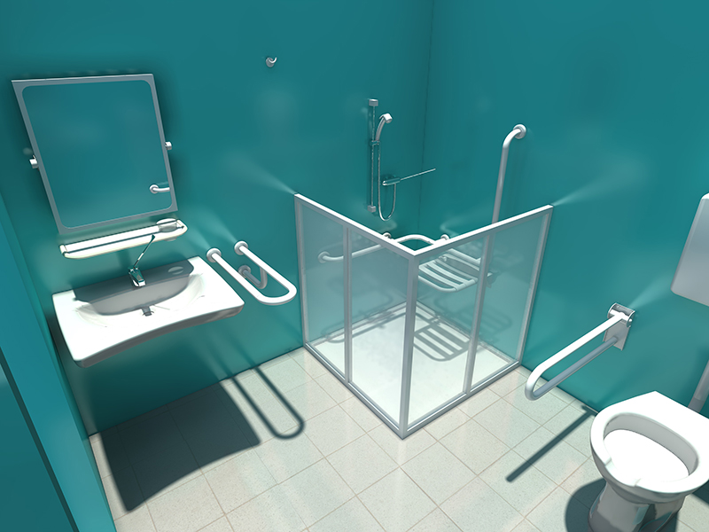 Baños para personas con discapacidad que cumplan con los estándares