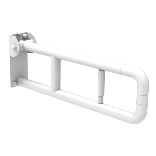 Abatible en aluminio, revestimiento en nylon, cm. 60 lámina larga, embrague para bloque vertical y portarollos nylon blanco Abatible en aluminio, revestimiento en nylon, cm. 60 lámina larga, embrague para bloque vertical y portarollos nylon blanco